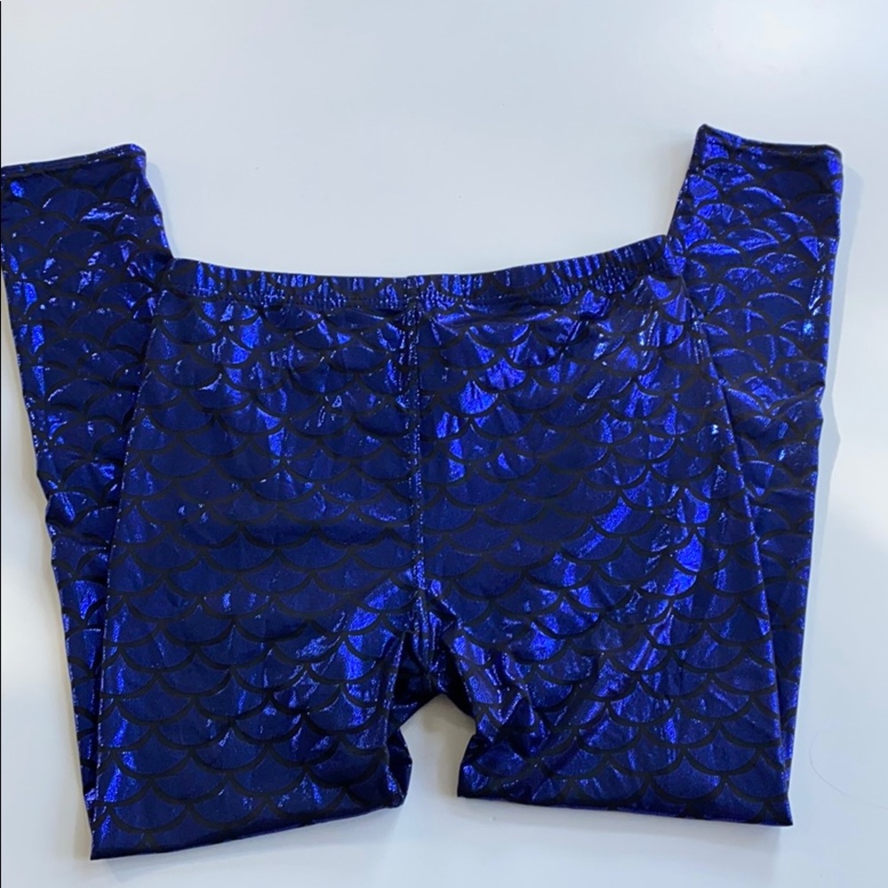 Blue mermaid leggings